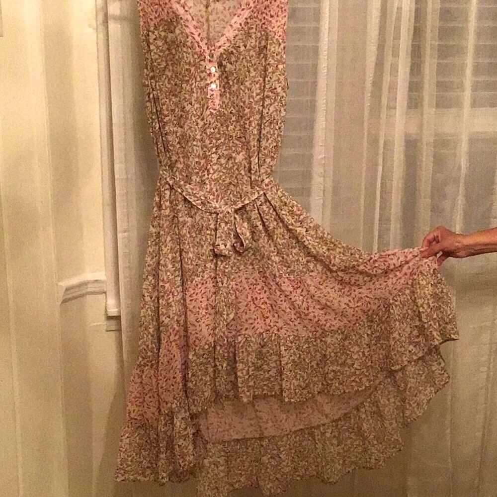 BOHO STYLE LAYERED COLORS MIDI DRESS 1 left - Picture 4 of 13